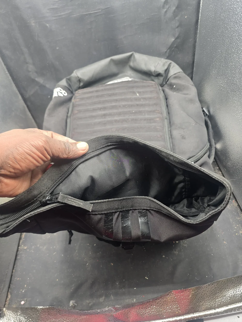 adidas Black Men's Padded-Front Backpack